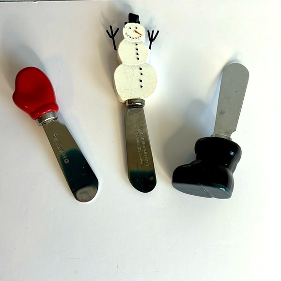 CHRISTMAS TREE PLATE & SPREADERS - Picture 2 of 4